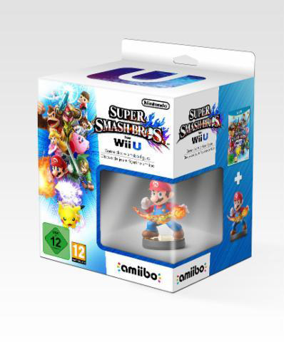 Coffret Super Smash Bros Wii U avec la figurine Amiibo de Mario